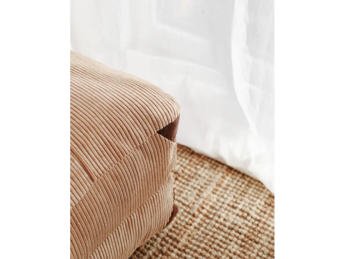 Fauteuil-lit en tissu "Fold" - 80 x 60 x 70 cm - Marron