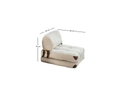 Fauteuil-lit en tissu 