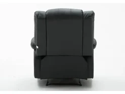 Fauteuil relax "Buckingham" - 85 x 93 x 100 cm - Noir