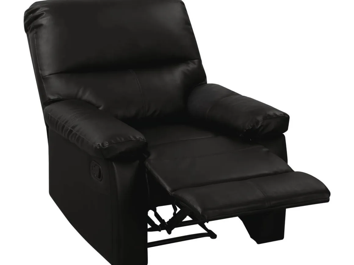 Fauteuil relax "Lincoln" - 90 x 89 x 103 cm - Noir