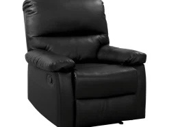 Fauteuil relax "Lincoln" - 90 x 89 x 103 cm - Noir