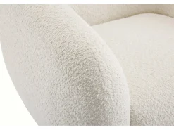 Fauteuil tissu bouclette
