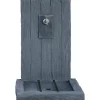 Fontaine "ARDOISE" - en pierre reconstituée - 59 x 44 x 87 cm - Gris