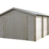 Garage bois -  Garodeal - 20 m² - 5.19 x 3.86 x 2.66 m - 34 mm