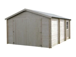 Garage bois - Garodeal - 20 m² - 5.19 x 3.86 x 2.66 m - 34 mm