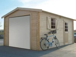 Garage bois - 19.26 m² - 2.58 x 5.38 x 2.53 m - 40 mm