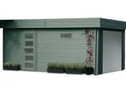 Garage "Modern" - 19.26 m² - 3.58 x 5.38 x 2.56 m - 40 mm - Porte motorisée