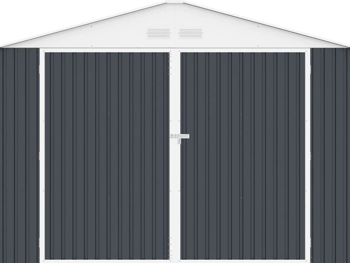 Garage métal "Houston" 15,36 m² - Anthracite