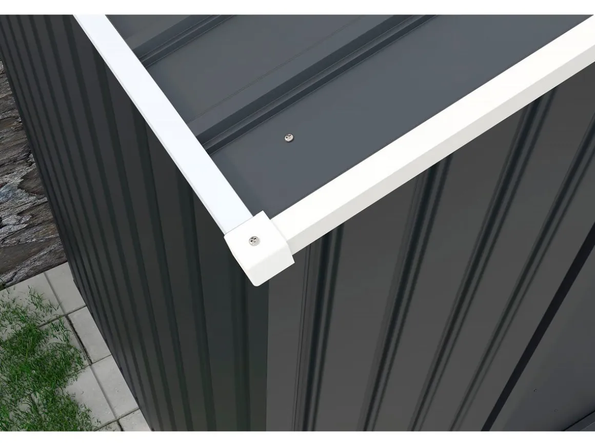 Garage métal " Houston" - 18,56m² avec gouttière - Anthracite