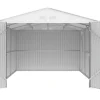 Garage métal " Houston" - 15,36 m² avec gouttière et récupérateur d'eau - Anthracite