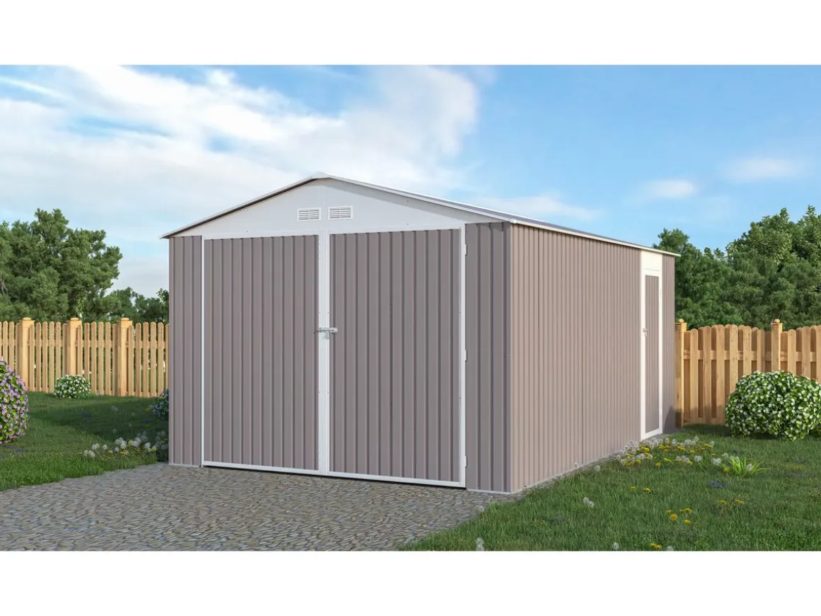 Garage métal "Nevada" - 18,56m² avec gouttière