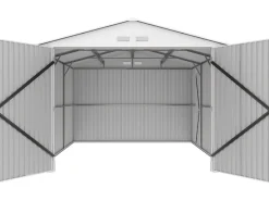 Garage métal "Nevada" - 18,56m² avec gouttière et récupérateur d'eau