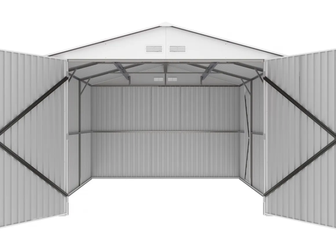 Garage métal "Nevada" - 15,36m² avec panneaux solaires