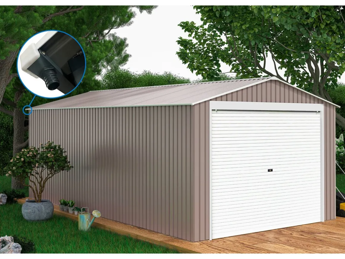 Garage métal "Nevada" - 18,56m² avec panneaux solaires