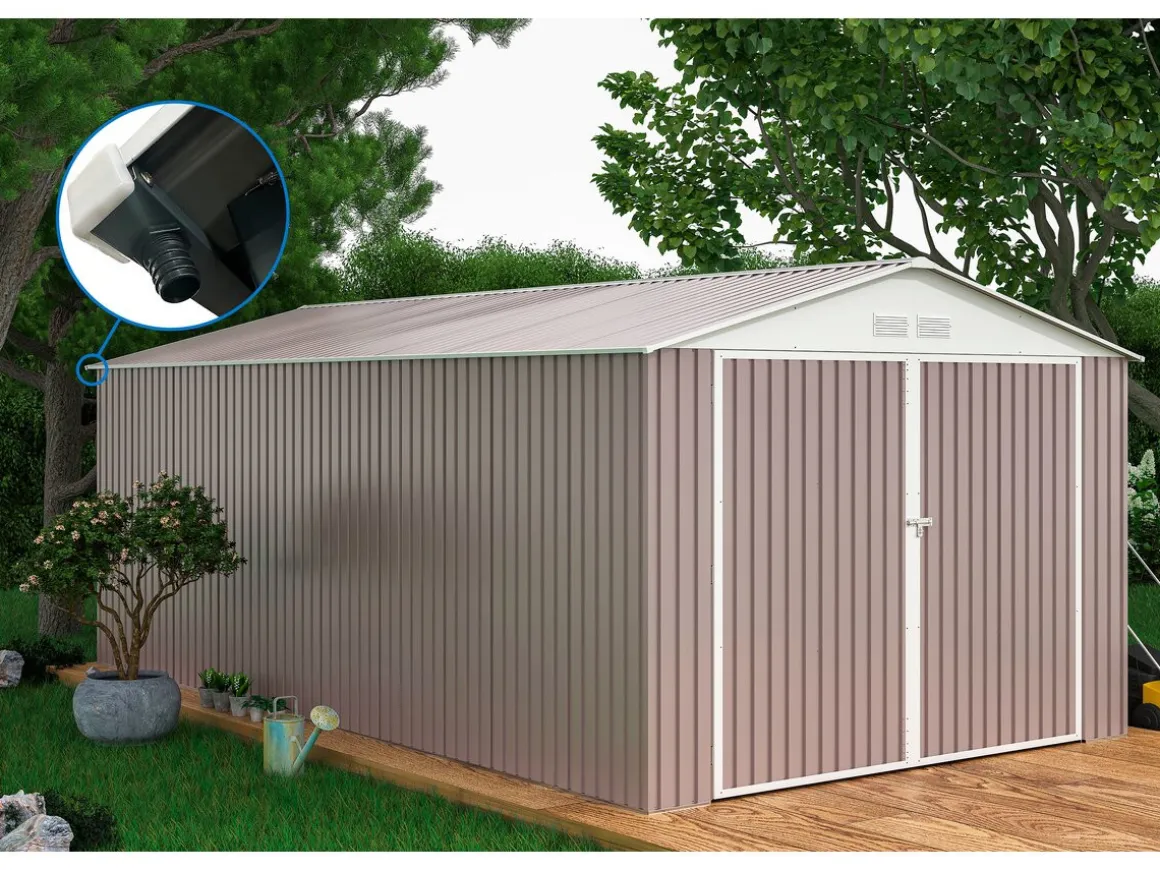 Garage métal "Nevada" - 18,56m² avec panneaux solaires