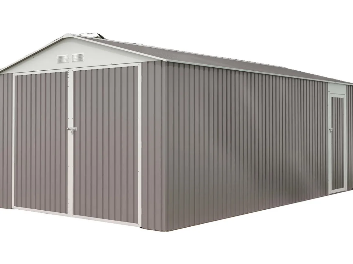 Garage métal "Nevada" - 18,56m² avec panneaux solaires
