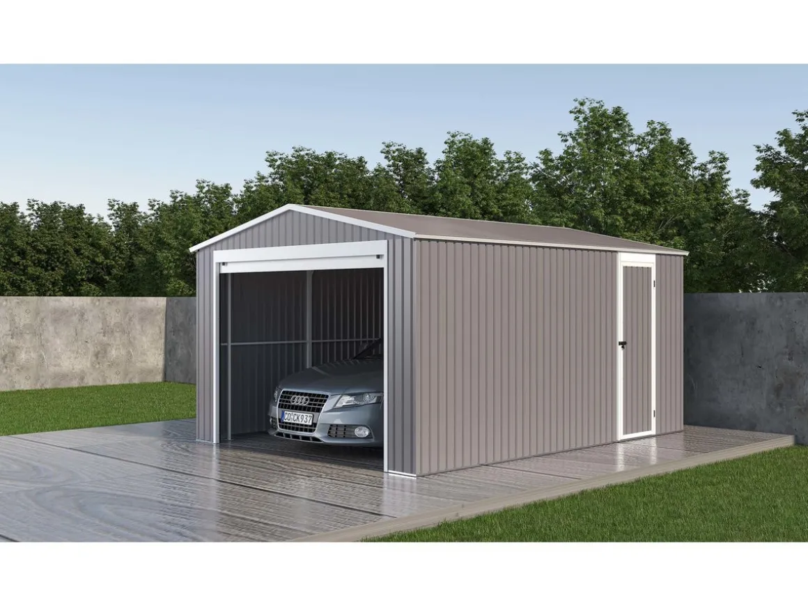 Garage métal "Nevada" - 18,56m² avec panneaux solaires