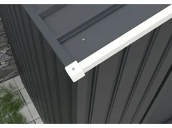 Gouttière pour abri de jardin en métal de 2 à 6m2