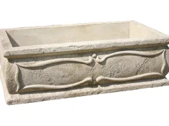 Grande jardinière "Verone - en pierre - 50 x 100 x 30 cm