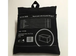 Housse de protection pour salon de jardin - 235 x 114 x 77 cm - Noir