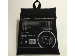 Housse de protection pour salon de jardin - 121 x 114 x 77 cm - Noir
