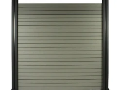 Kit Clôture 1.6 x 1.2m composite - Kit de fixation offert - Gris