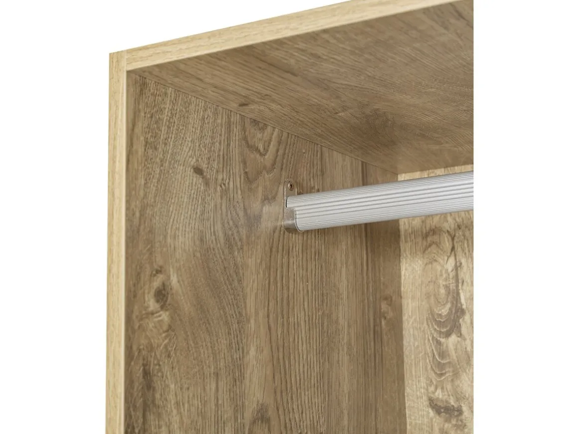 Kit dressing modulable avec penderie, porte-pantalons, 5 tiroirs et 2 étagères "Opéra" - 2 éléments - Beige
