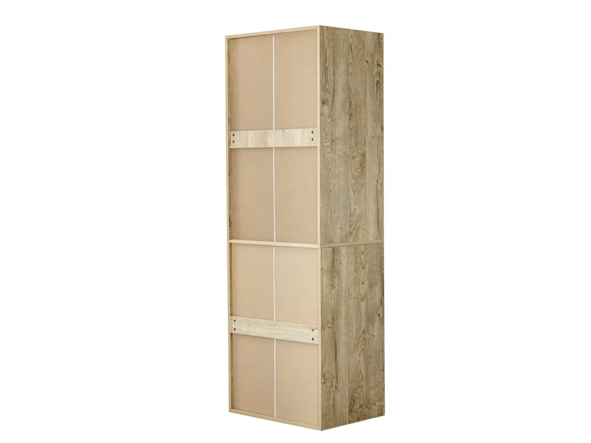 Kit dressing modulable avec penderie, porte-pantalons, 5 tiroirs et 2 étagères "Opéra" - 2 éléments - Beige