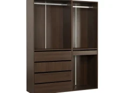 Kit dressing modulable avec penderie, tiroirs et rangements 