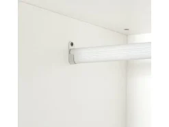 Kit dressing modulable avec penderie, porte-pantalons, 5 tiroirs et 2 étagères "Opéra" - 2 éléments - Blanc
