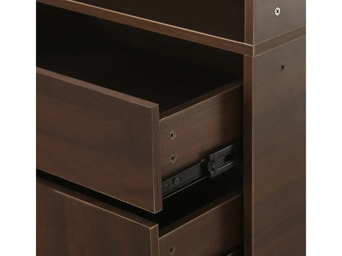 Kit dressing " Opéra " modulable - 4 éléments - Marron