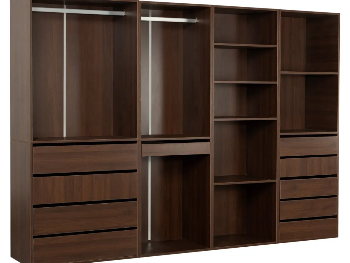 Kit dressing " Opéra " modulable - 4 éléments - Marron