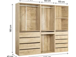 Kit dressing " Opéra " modulable - 3 éléments - Beige