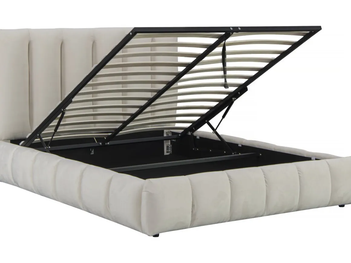 Lit avec coffre "Annie" 180 x 200 cm - Beige