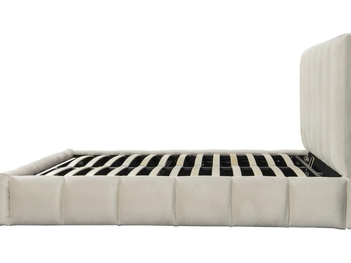 Lit avec coffre "Annie" 180 x 200 cm - Beige