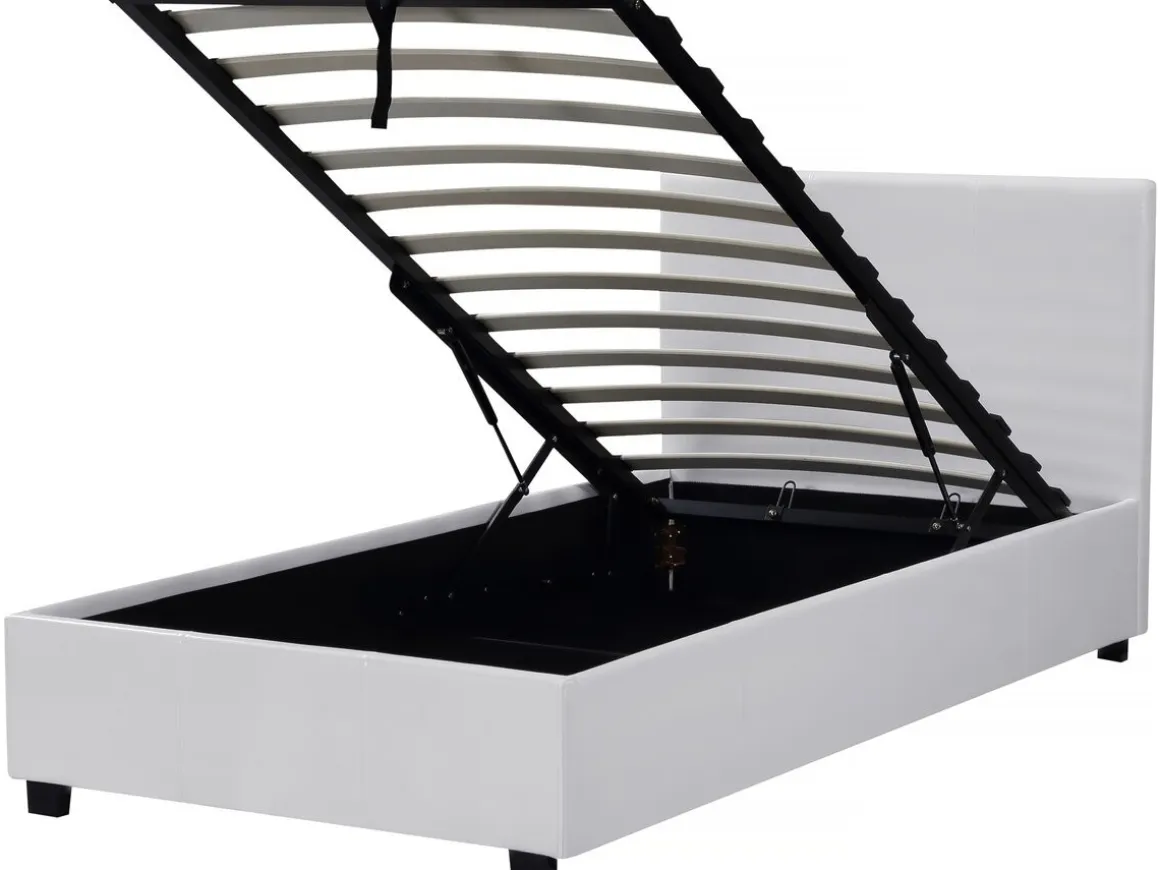 Lit avec coffre "Carla" - 90 x 190 cm - Blanc