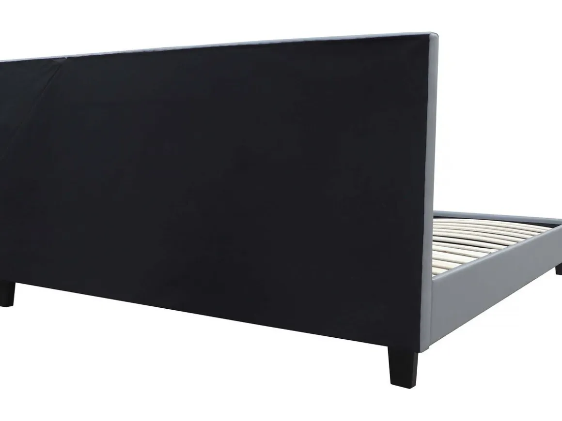 Lit avec LED "Maria" - 160 x 200 cm - Gris