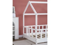 Lit cabane en bois 