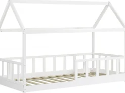 Lit cabane pour enfant "Mila" - 90 x 190 cm - Blanc