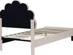 Lit coquillage en velours 