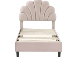 Lit coquillage en velours 