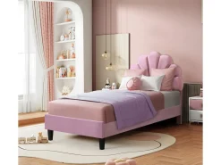 Lit coquillage en velours 