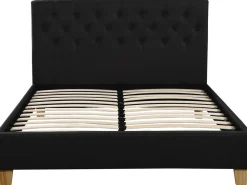 Lit double "Emmy" - 140 x 190 cm - Gris