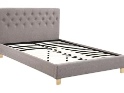 Lit double "Emmy" - 140 x 190 cm - Taupe