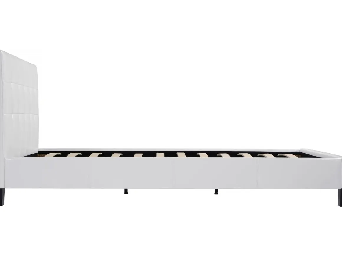 Lit double en pvc "Julia" - 180 x 200 - Blanc