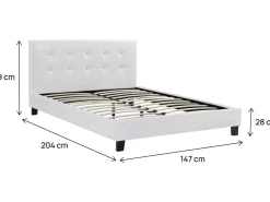 Lit double en pvc 