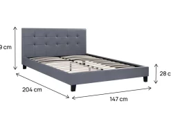 Lit double en pvc 