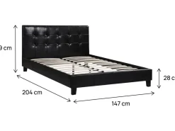 Lit double en pvc 