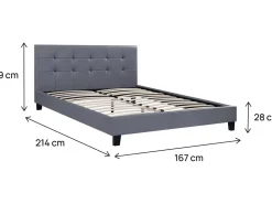 Lit double en pvc