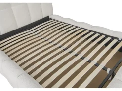 Lit double en tissu avec coffre 
